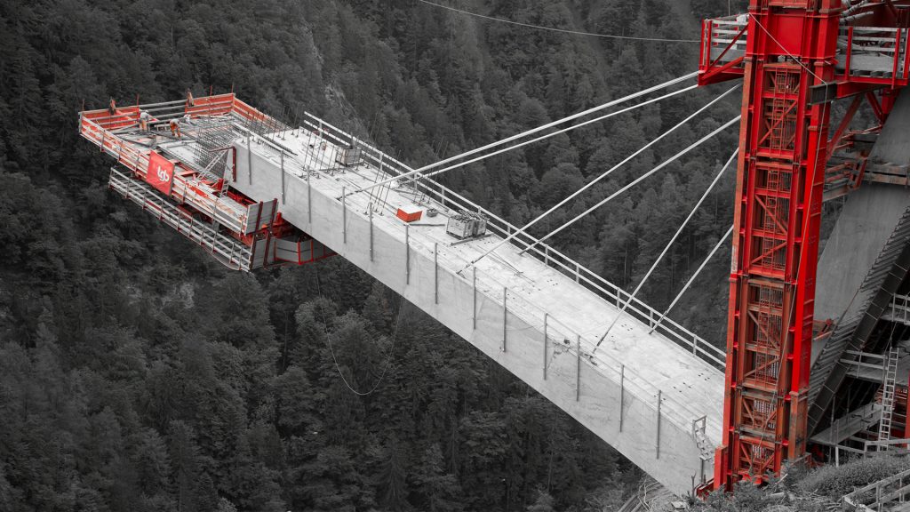 Freivorbau Taminabrücke